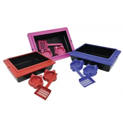 Kit Allcat Band 2 Comedouro E Pá De Higiene