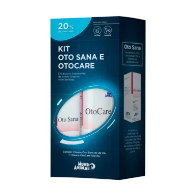 Kit Oto Sana Otocare Mundo Animal 20 Ml