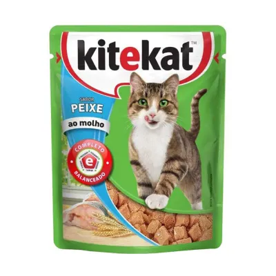 Ração Úmida Kitekat Peixe Ao Molho 70g
