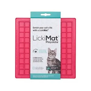 Tapete De Lamber Para Gato Lickimat Playdate Rosa - Único