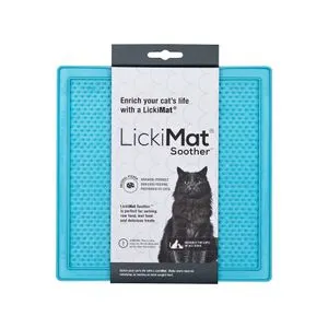 Lickimat Classic Soother Slow Feeder For Cats Turquoise