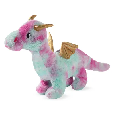 Fringe | Multicolored Dragon | Extra Loud Squeaker Plush Dog Toy