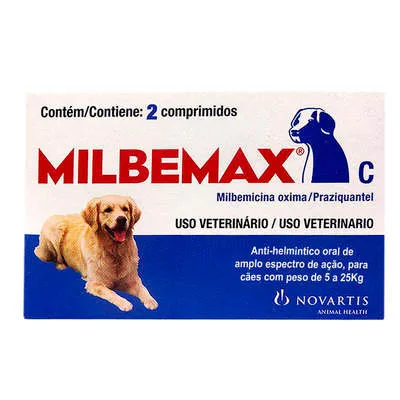Milbemax Cães 5-25 Kg Com 2 Comprimidos