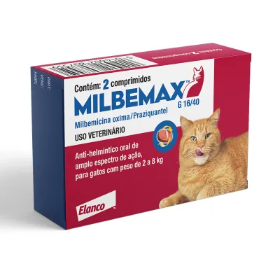 Milbemax Gatos Grande 2-8 Kg 16/40 Mg