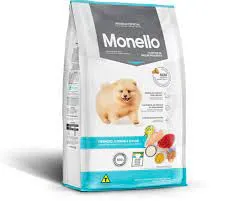 Ração Monello Premium Especial Cães Filhotes Raças Pequenas Sabor Frango, Carne & Ovos 1kg