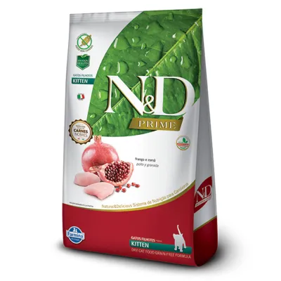 Ração N&D Prime Gatos Filhotes Frango E Romã 400g