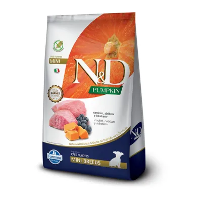 Ração N&D Pumpkin Cães Filhotes Raças Mini E Pequenas Cordeiro 800g