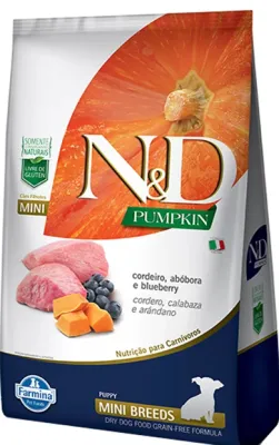 Nd Pumpkin Cães Cordeiro Filhote 2,5 Kg