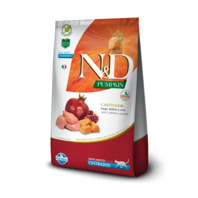 Nd Pumpkin Fel Adult Castrado Frango 7,5kg