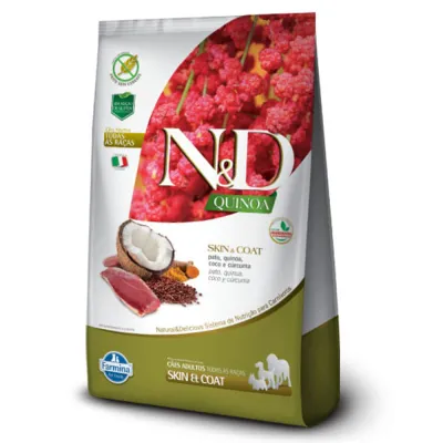 Ração N&D Quinoa Cães Adultos Skin & Coat Pato 800g