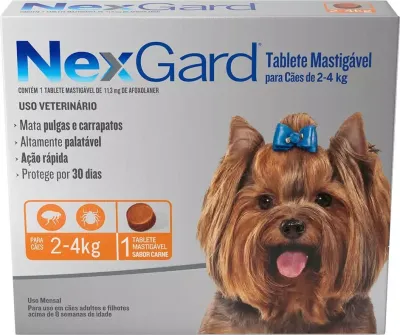 Nexgard Para Cães De 2,1 A 4 Kg - 3 Unidades