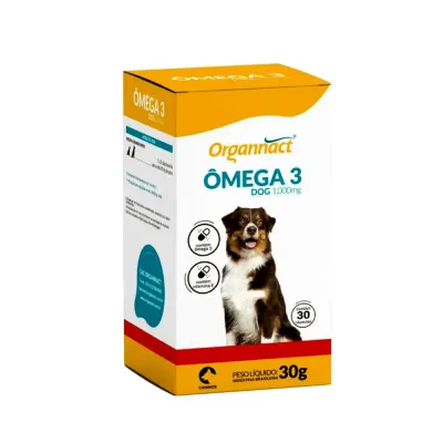 Ômega 3 Dog 1000 Mg Organnact 30 Comprimidos