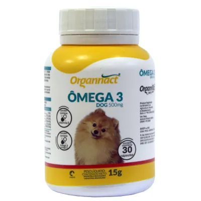 Ômega 3 Dog 500 Mg Organnact 30 Comprimidos