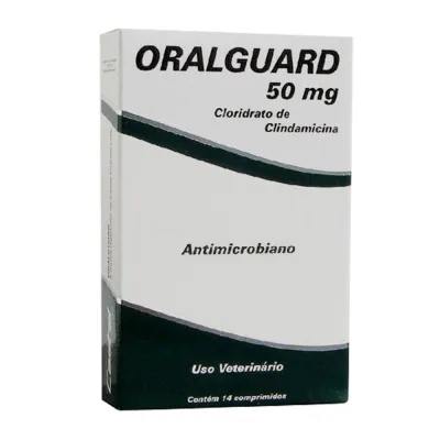 Oralguard 50mg Antibiótico Para Cães E Gatos 14 Comprimidos