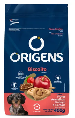 Biscoito Origens Ces Adultos Porte Pequeno Linhaça 400g