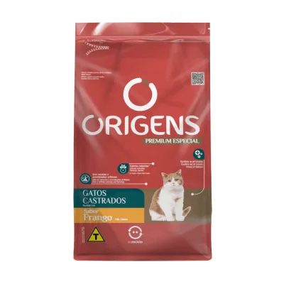 Ração Origens Gatos Castrados Frango 3kg