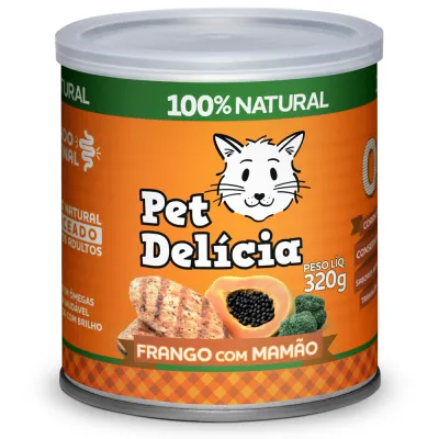 Pet Delícia Gato Frango/Mamao 320g