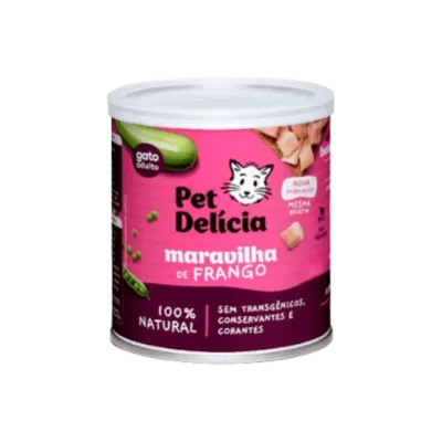 Ração Úmida Pet Delícia Gatos Maravilha De Frango 320g