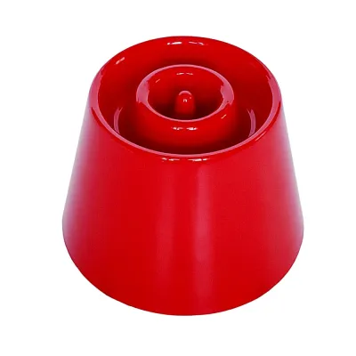 Comedouro Lento Alto Vermelho Para Cães Pet Games