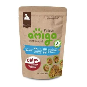 Petisco Natural Cães Gatos Amiga Mignon Suíno Mandioquinha - 45 G