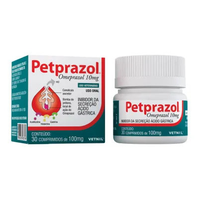 Petprazol 10mg 30 Cápsulas
