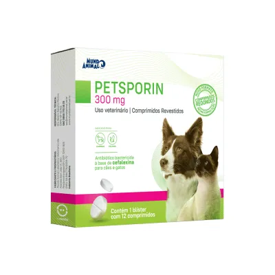 Petsporin 300mg - Mundo Animal 12 Comprimidos