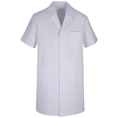 Jaleco Oxford - Longo - Manga Curta - Branco - Tamanho Egg Exclusive