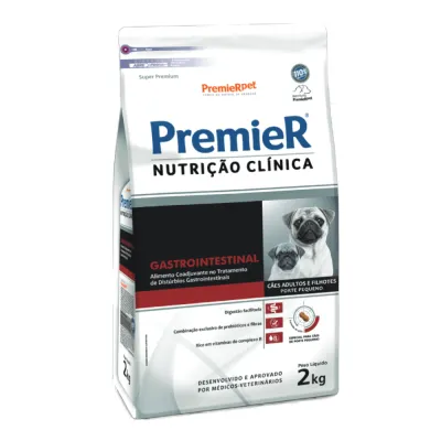 Ração Premier Nutrição Clínica Gastrointestinal Cães Raças Pequenas 2 Kg