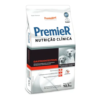 Ração Premier Nutrição Clínica Gastrointestinal Cães Raças Médio E Grande 10.1kg