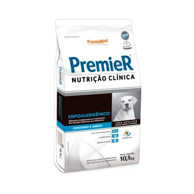 Ração Premier Nutrição Clínica Hipoalergênico Para Cães De Médio E Grande Porte Cordeiro E Arroz 10,1kg