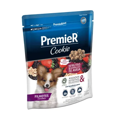 Cookie Premier Cães Filhotes Frutas Vermelhas 250 G