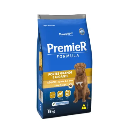 Ração Premier Formula Cães Sênior Raças Grande E Gigante Frango 15kg