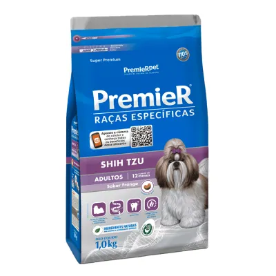 Ração Premier Shih Tzu Adultos Frango Raças Específicas 1kg