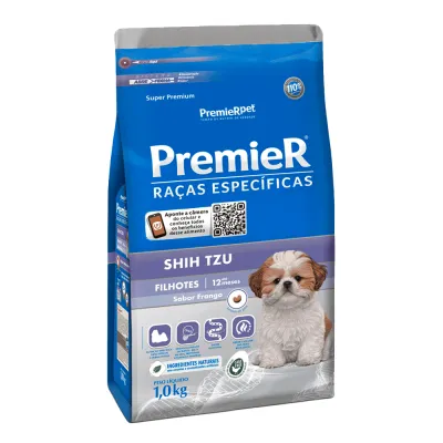 Ração Premier Shih Tzu Filhotes Frango Raças Específicas 1kg