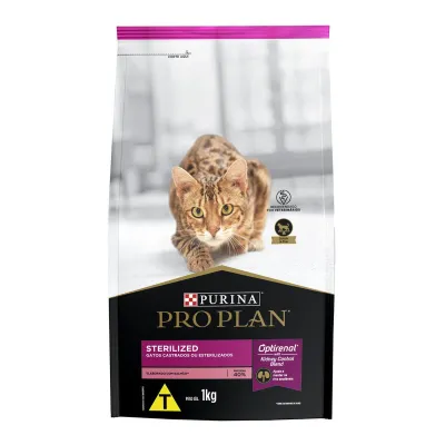 Ração Pro Plan Gatos Castrados Salmão 1kg