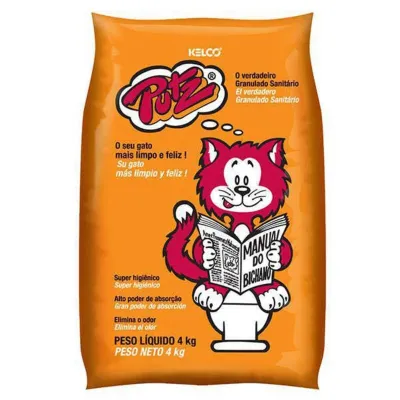 Putz Areia 4 Kg Areia Granulada Sanitária Kelco