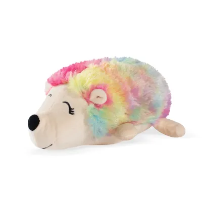 Petshop By Fringe Studio Rainbow Hedgehog Plush Dog Toy, X-Small