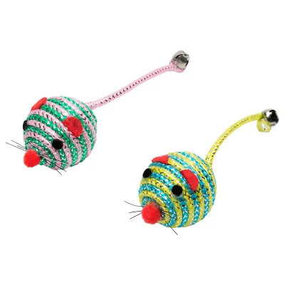 Brinquedo Para Gato Ratinho Redondo Jambo 2 Unidades