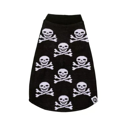 Roupa Yodog Tricot Caveira M