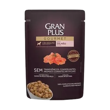 Ração Úmida Granplus Gourmet Cães Adultos Salmão 100g