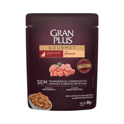 Gran Plus Gourmet Gatos Filhotes Frango 85 G