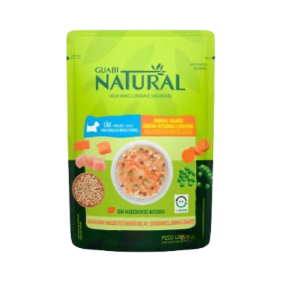 Ração Úmida Guabi Natural Cães Adultos Salmão E Frango 100g
