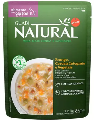 Sachê Guabi Nat Gato Cast Fran/Cer/Veg 85g