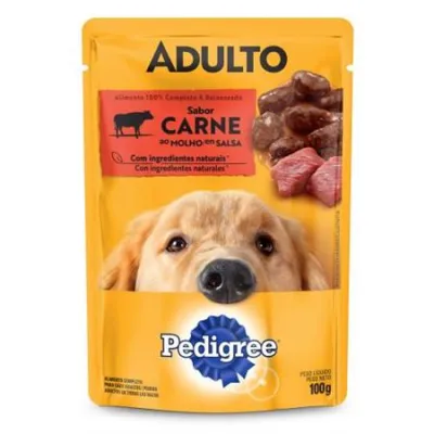 Ração Cães Pedigree 100g Adulto