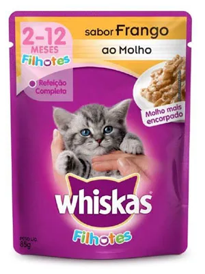 Ração Gatos Sachê Whiskas Filhote 85g