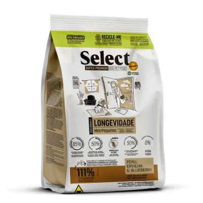 Ração Monello Select Cães Sênior 7+ Raças Mini e Pequenas Longevidade
