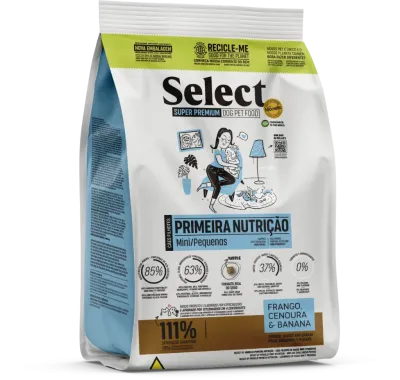 Ração Monello Select Cães Filhotes Raças Mini E Pequenas Primeira Nutrição