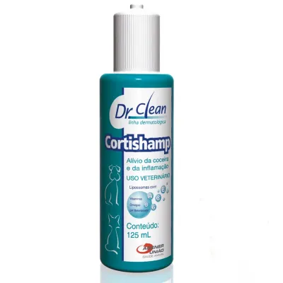 Shampoo Cortishamp Antialérgico Cães E Gatos Agener União 125 Ml