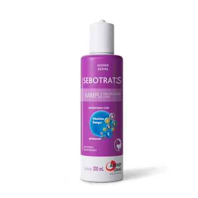 Shampoo Sebotrat S Dr. Clean Para Cães E Gatos 200 Ml
