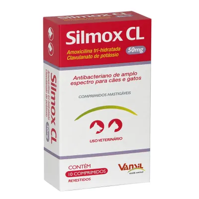 Silmox Cl 50mg Antibiótico Vansil 10 Comprimidos